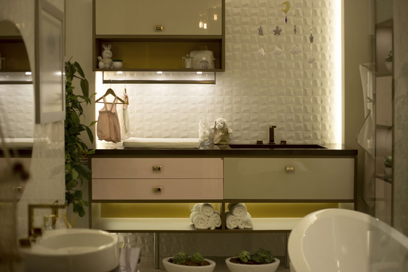 Inspiração: Banheiro Infantil Monocromático