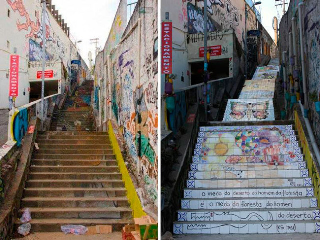 11 antes e depois da escadaria do patápio vila madalena sp