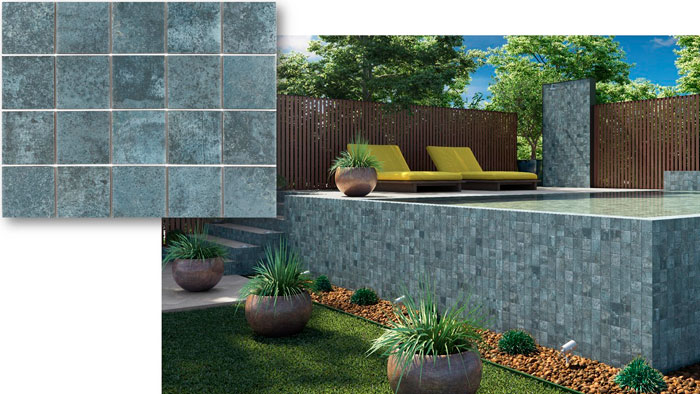 2 Oxy Blue Mesh - Coleção Livre - Eliane Revestimentos