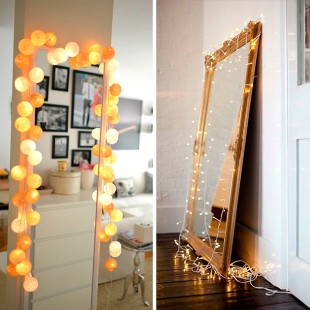 7 espelhos com pisca pisca