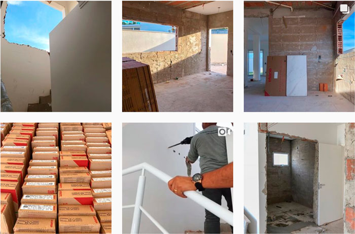 Eliane Revestimentos na nova casa da Rayza Nicácio