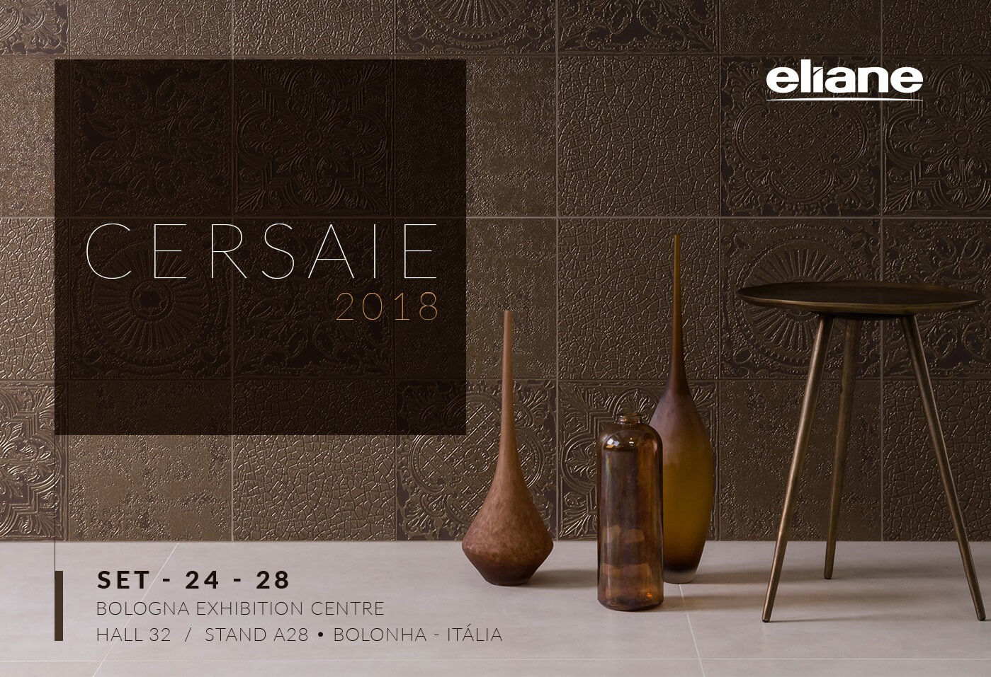 Eliane é a única empresa brasileira com estande próprio na Cersaie