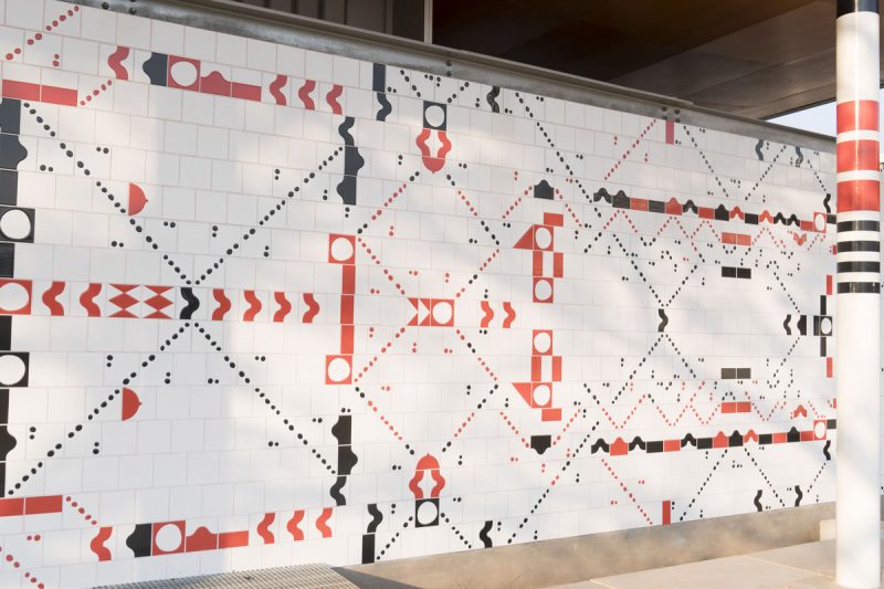 Painel criativo com revestimentos Eliane em Bodoquena