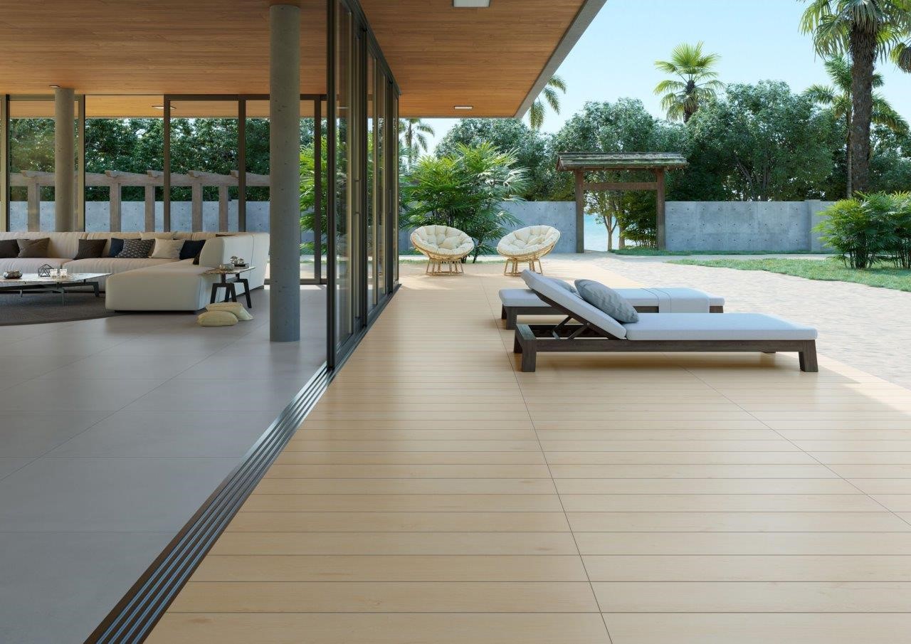 Coleção Oásis traz os porcelanatos amadeirados com alta resistência