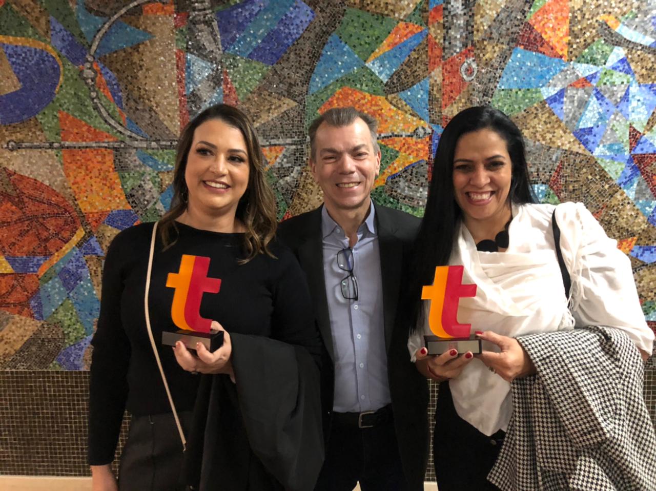 A Eliane foi a vencedora do Prêmio Parceria Forte Telhanorte Tumelero