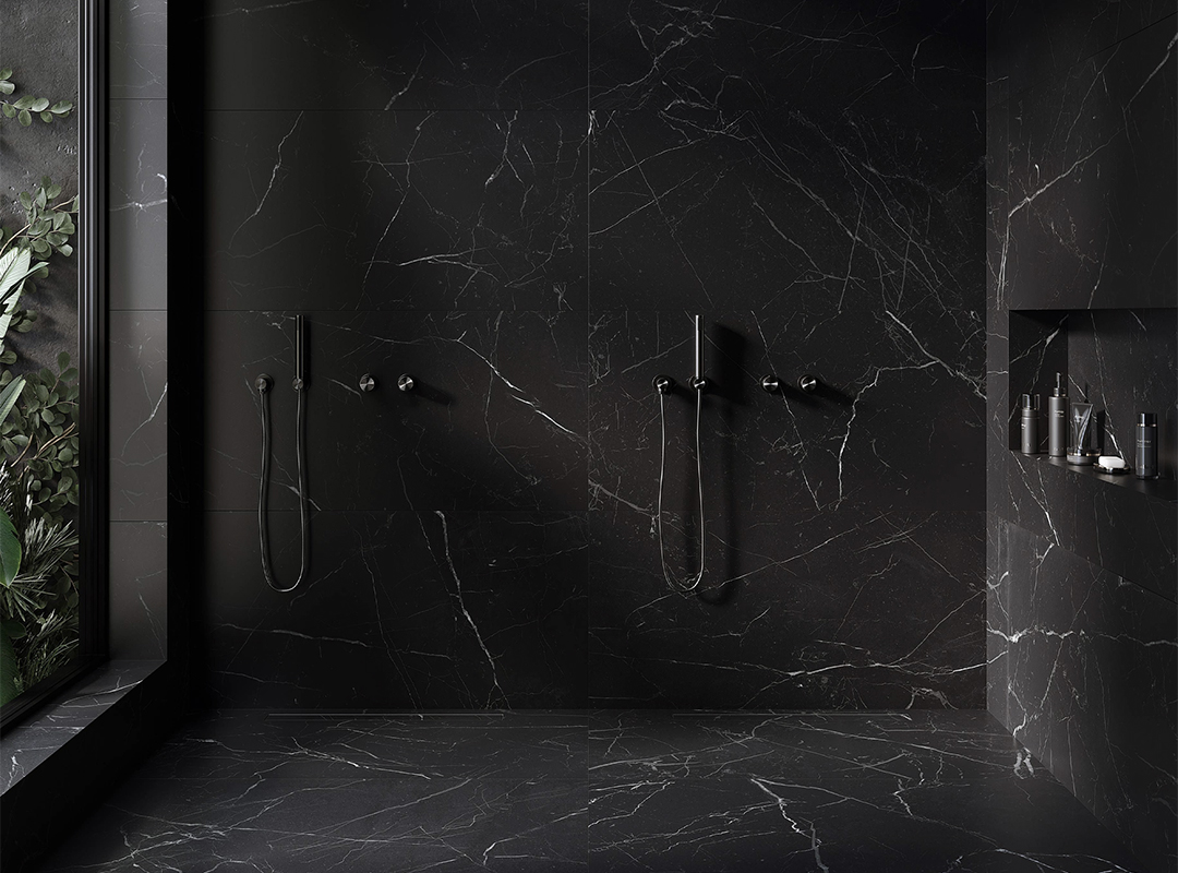 Marquina: a atemporalidade do mármore preto