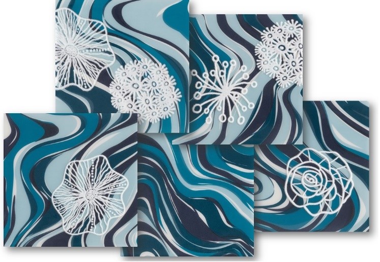 baldosas de piscina con parche de coral azul eliane