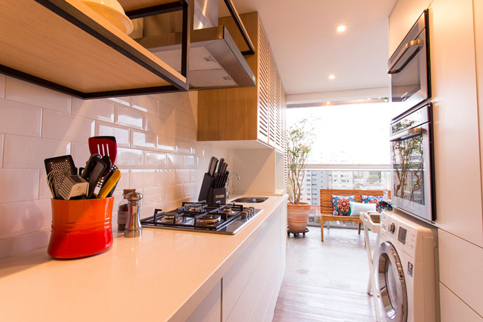 3 apartamentos diferentes com o azulejo Metrô - Eliane Revestimentos