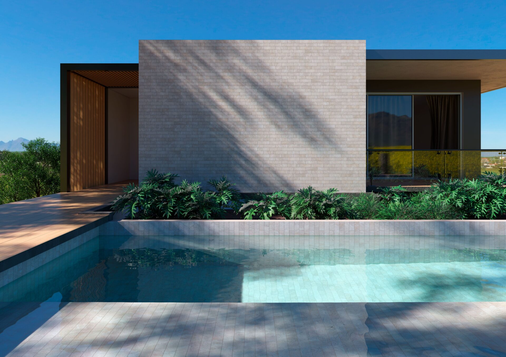 Revestimentos no entorno da piscina, uma escolha que vai além da estética