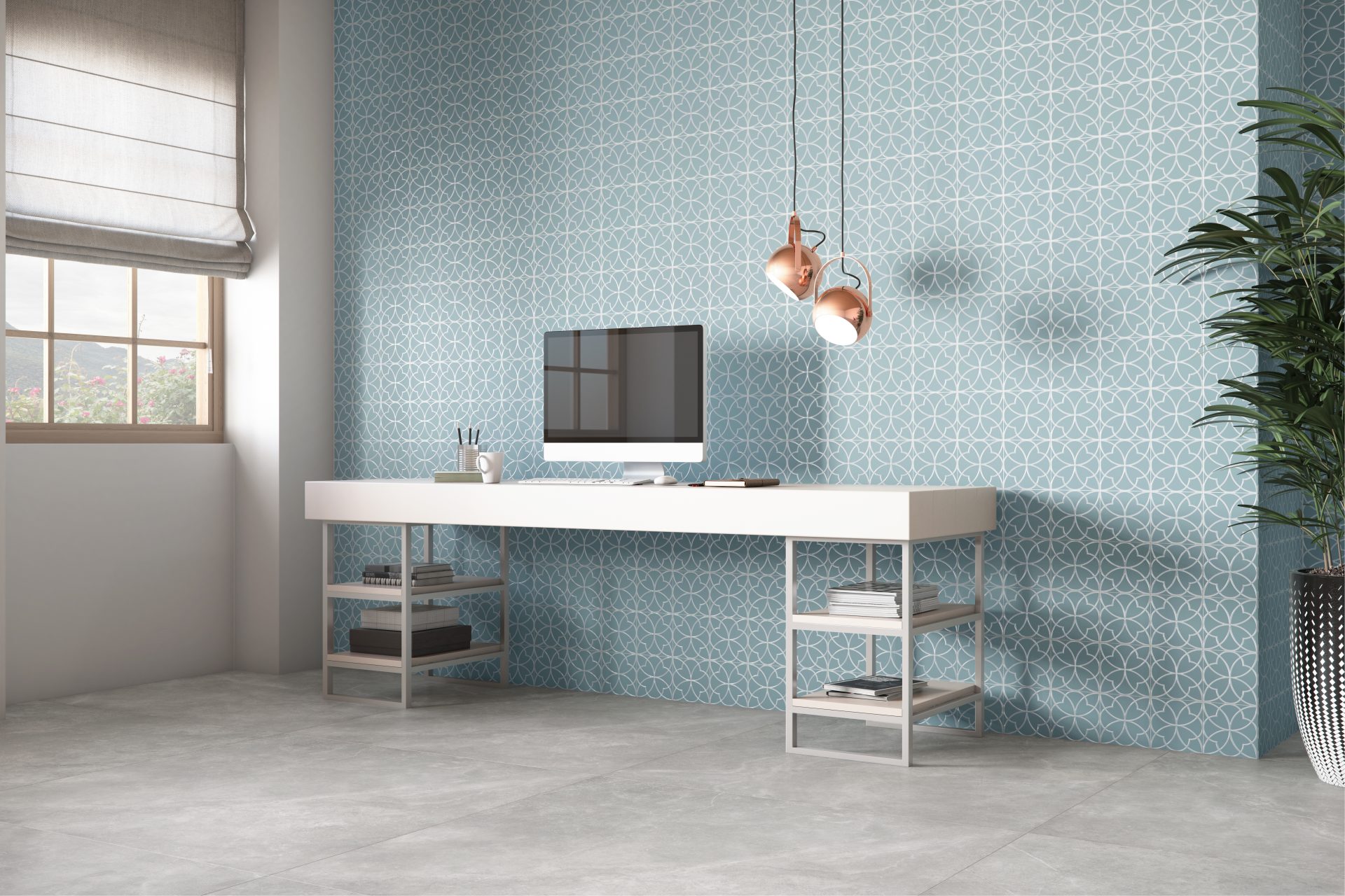 Aura Azul AC 15X15 Eliane Ceramic Tiles