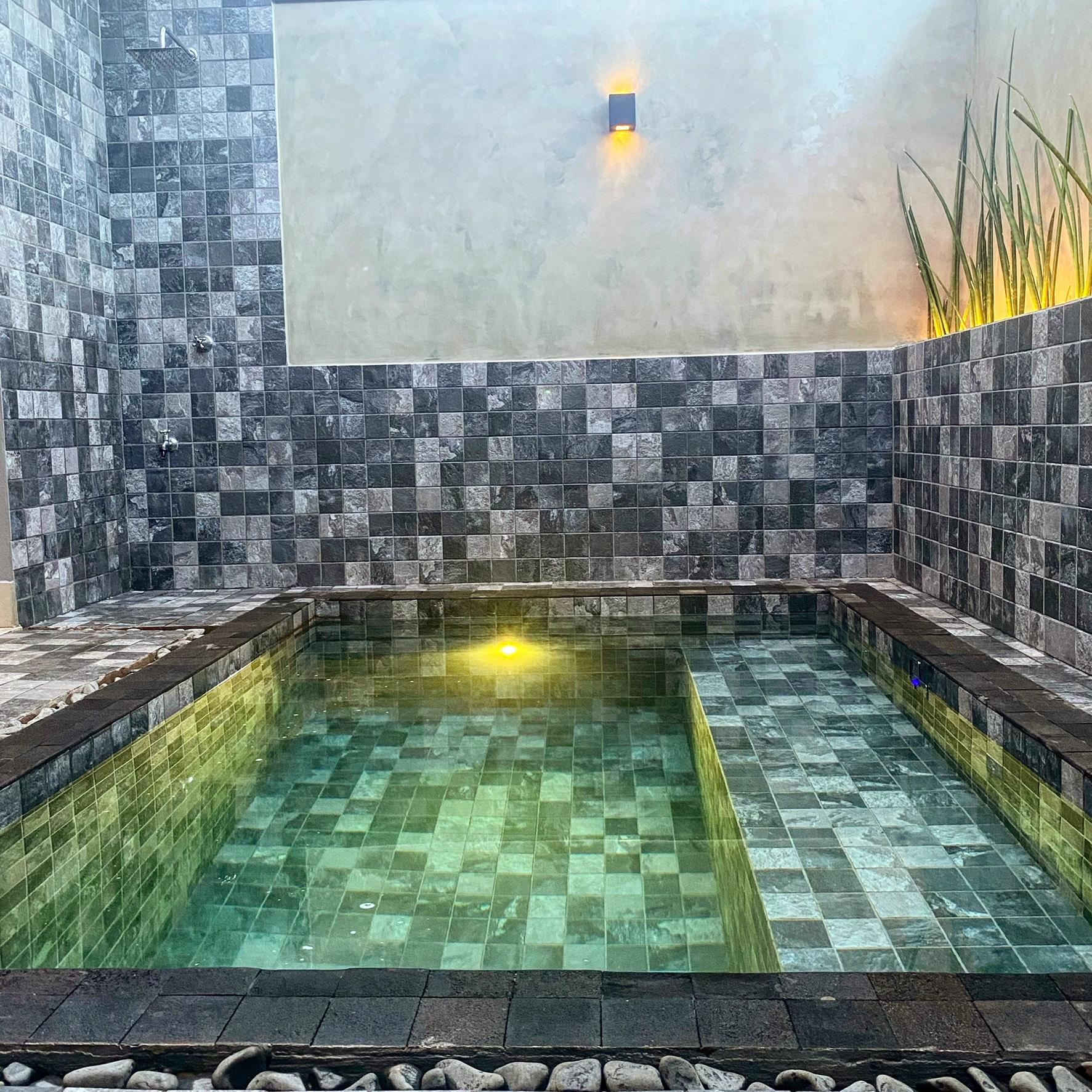 Piscina com Ardósia
